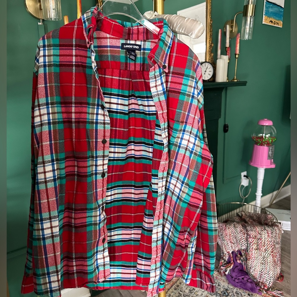 Lands End flannel